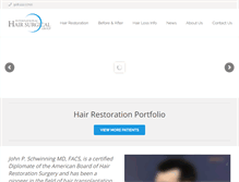 Tablet Screenshot of hairsurgical.com